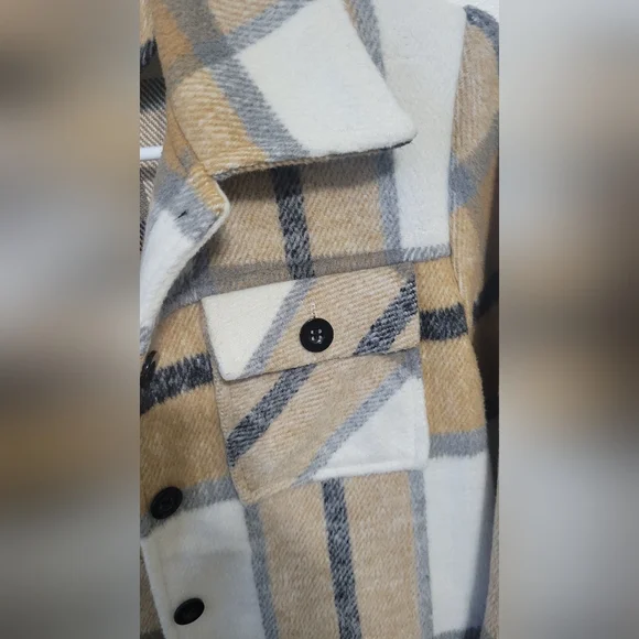 Plaid Cropped jacket - Picture 2 of 3